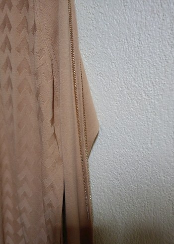 Bej Uzun Kollu Triko Kadın Kazak - Görsel 5