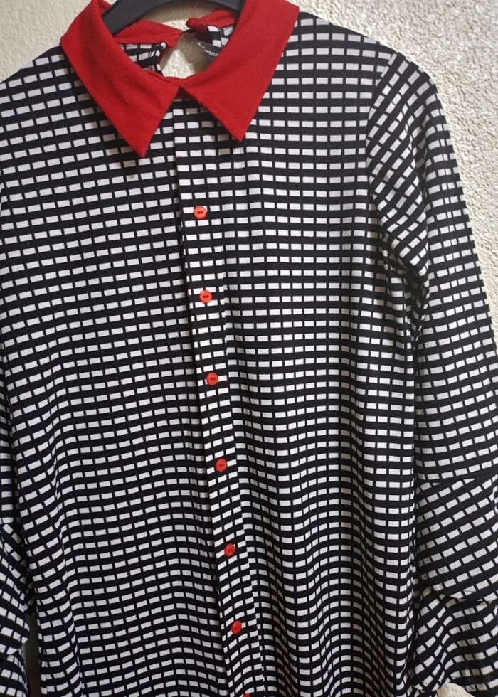 Tunik kolları volanlı - Görsel 4