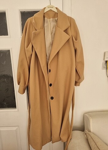Oversize kaşe kaban
