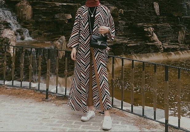 desenli kimono (Standart beden) 