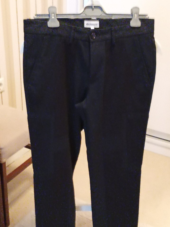 lacivert Kemerli Erkek Denim Pantolon - Görsel 2