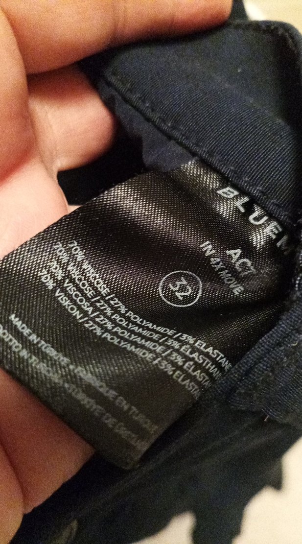 lacivert Erkek Kot Pantolon - Kemerli - Görsel 3