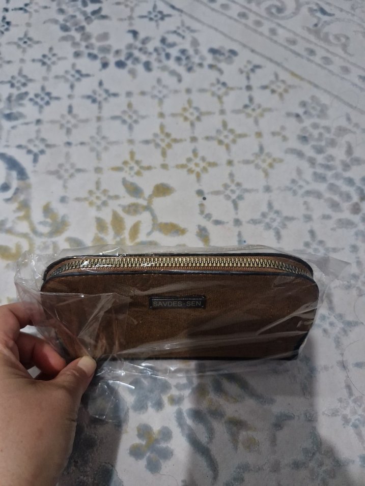 Kahverengi Süet Fermuarlı unisex #cüzdan - Görsel 2
