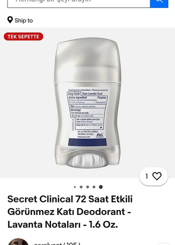 amerikadan Secret Clinical Kadın Deodorant - Görsel 3