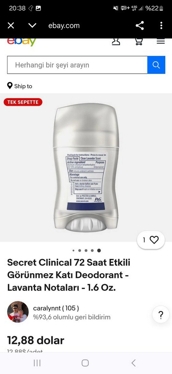 amerikadan Secret Clinical Kadın Deodorant - Görsel 3