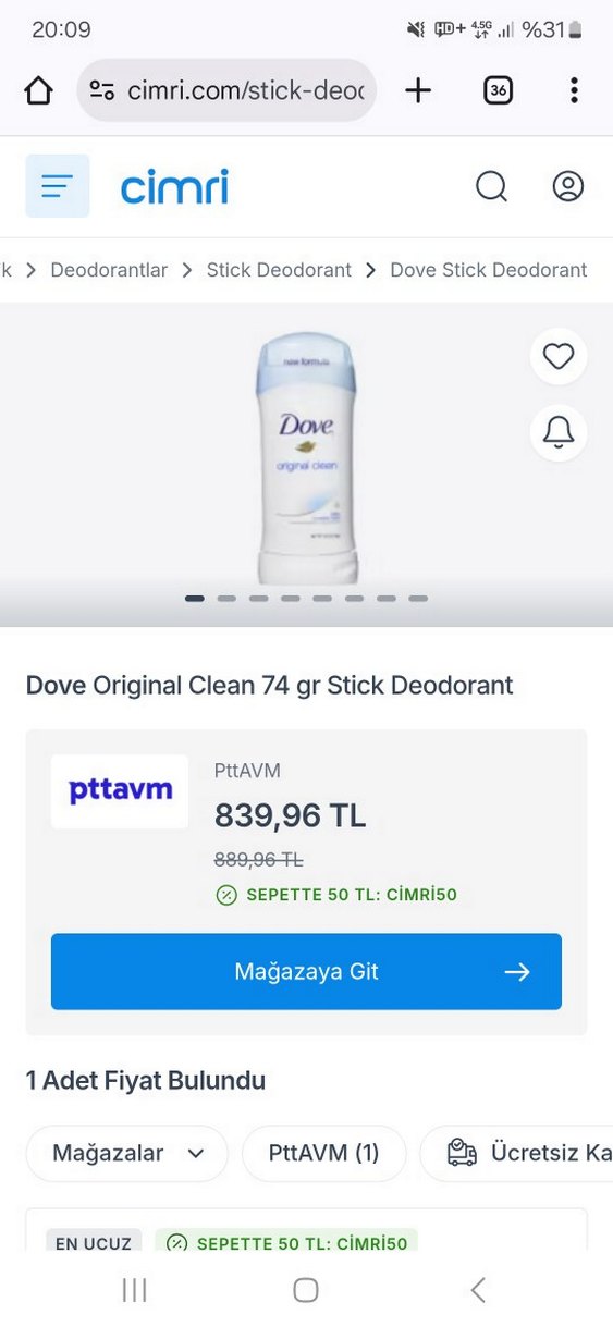 amerikadan  Kadın Deodorant Stick Original Clean 74g - Görsel 4