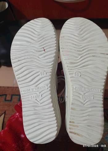 Beyaz Kız Çocuk Payetli Babet Ayakkabı - Görsel 3