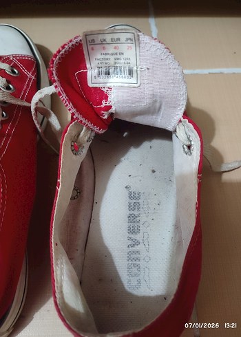 Kırmızı Converse Kadın Sneakers - Görsel 5