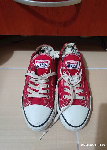 Kırmızı Converse Kadın Sneakers - Görsel 2
