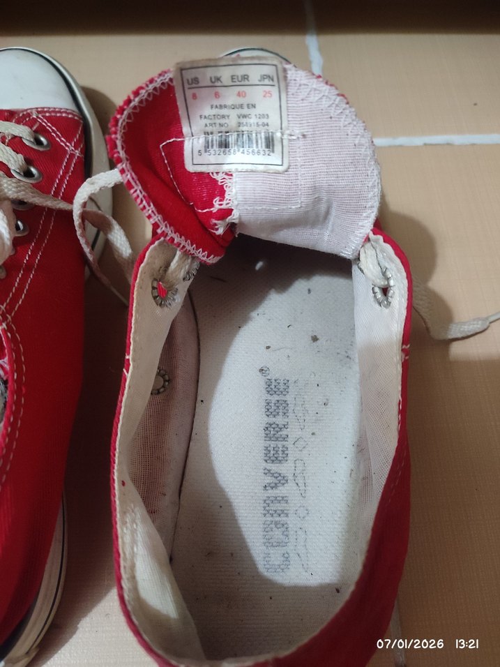 Kırmızı Converse Kadın Sneakers - Görsel 5