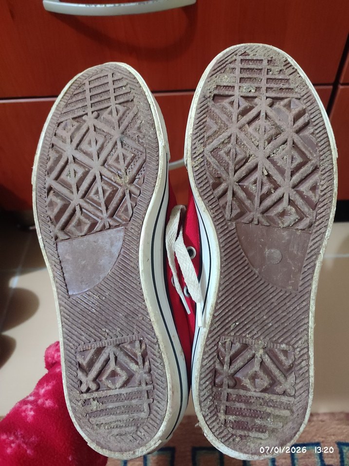 Kırmızı Converse Kadın Sneakers - Görsel 4