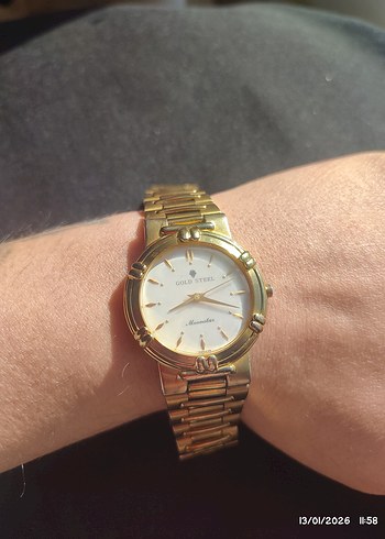 Vintage Gold Steel - 22 Ayar Altın Saat - Görsel 6