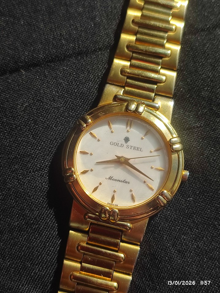 Vintage Gold Steel - 22 Ayar Altın Saat - Görsel 4