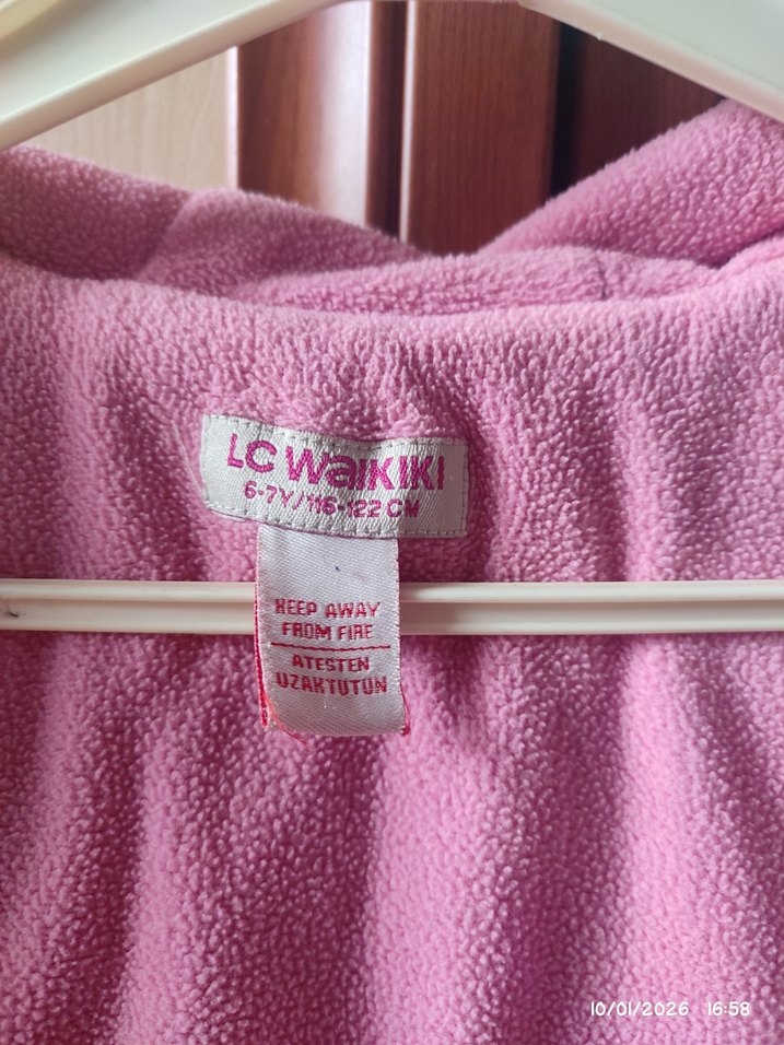 Kız Çocuk Mor Fermuarlı Kaban Mont - Görsel 3