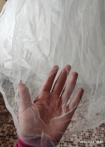 Klasik Straplez Üstü Tül Detaylı Prenses Gelinlik - Görsel 8