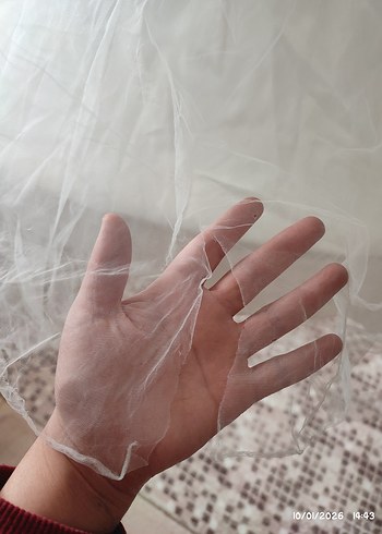 Klasik Straplez Üstü Tül Detaylı Prenses Gelinlik - Görsel 9