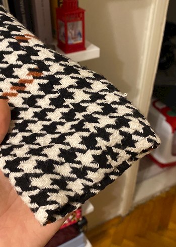 Düğmeli Desenli Kadın Midi Blazer - Görsel 6