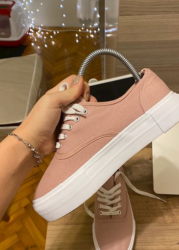 Pembe Kadın Günlük Spor Ayakkabı - Görsel 3