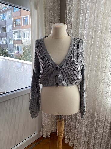 Crop hırka