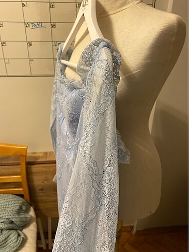 Bebe mavisi elbise - Görsel 6