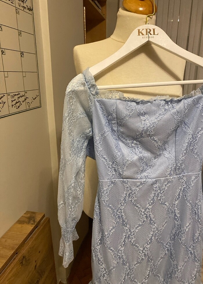 Bebe mavisi elbise - Görsel 3