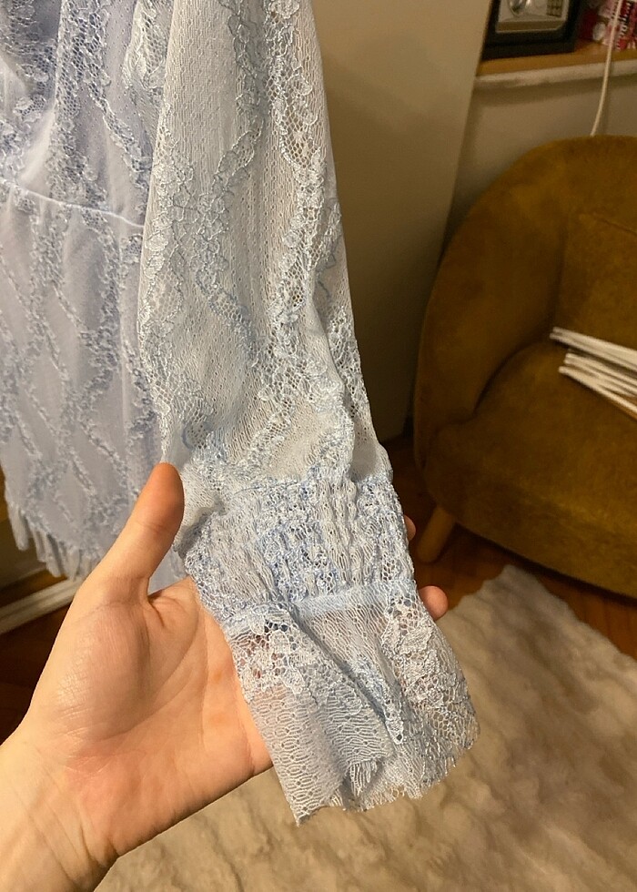 Bebe mavisi elbise - Görsel 5