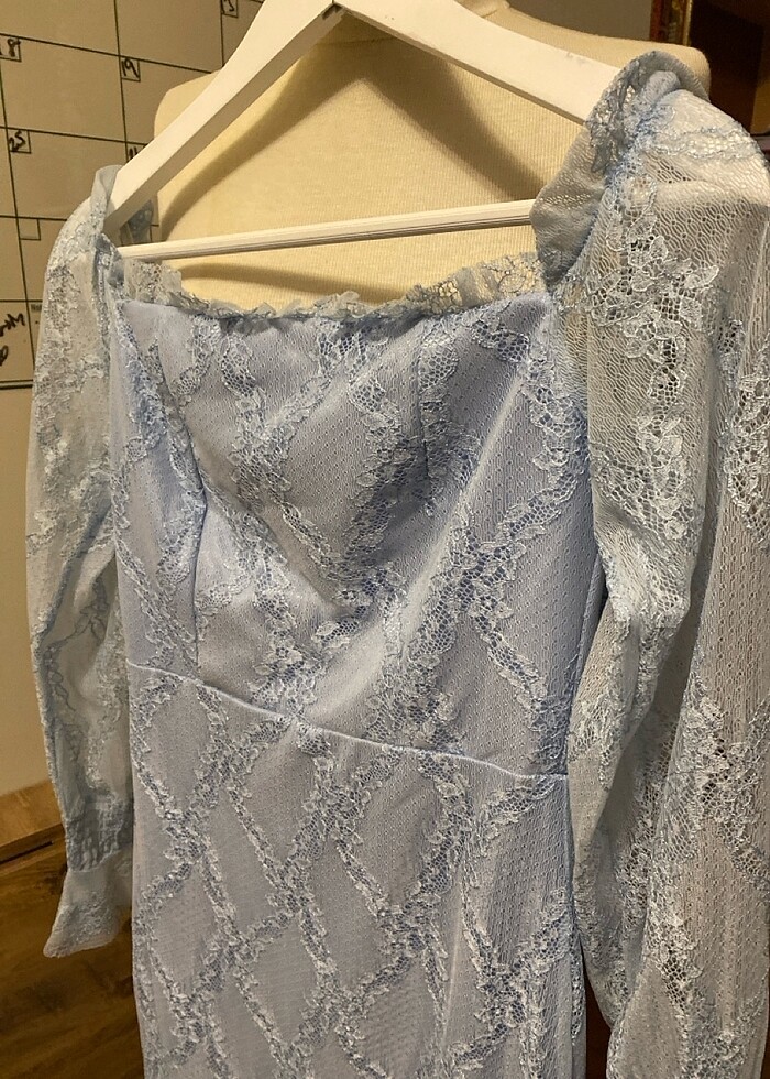 Bebe mavisi elbise - Görsel 4