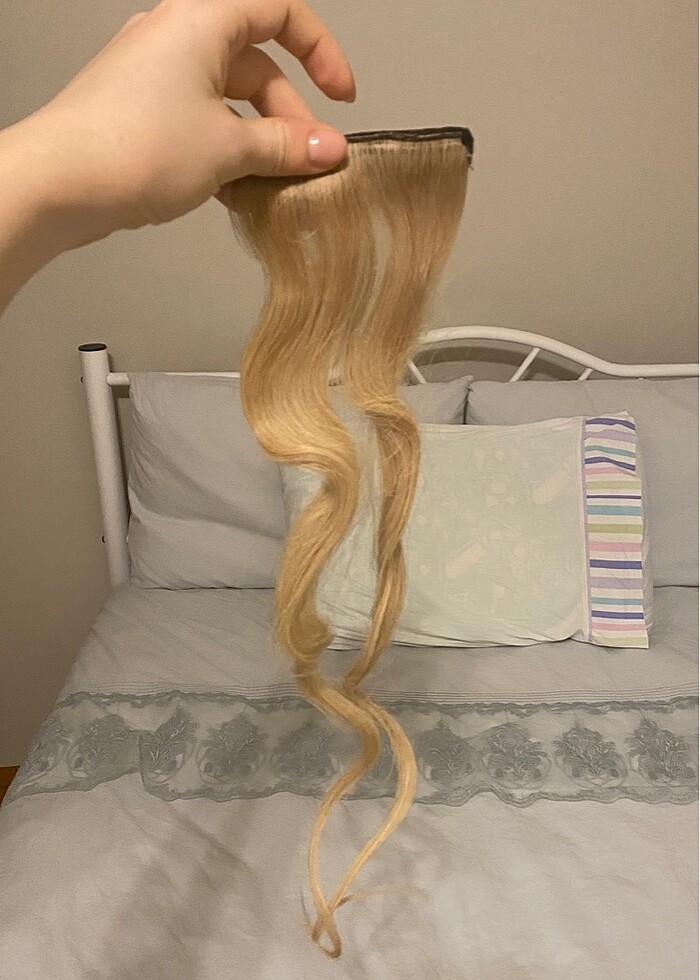 Çıt çıt tokalı gerçek saç - Görsel 5