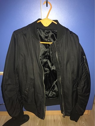 Siyah bomber ceket