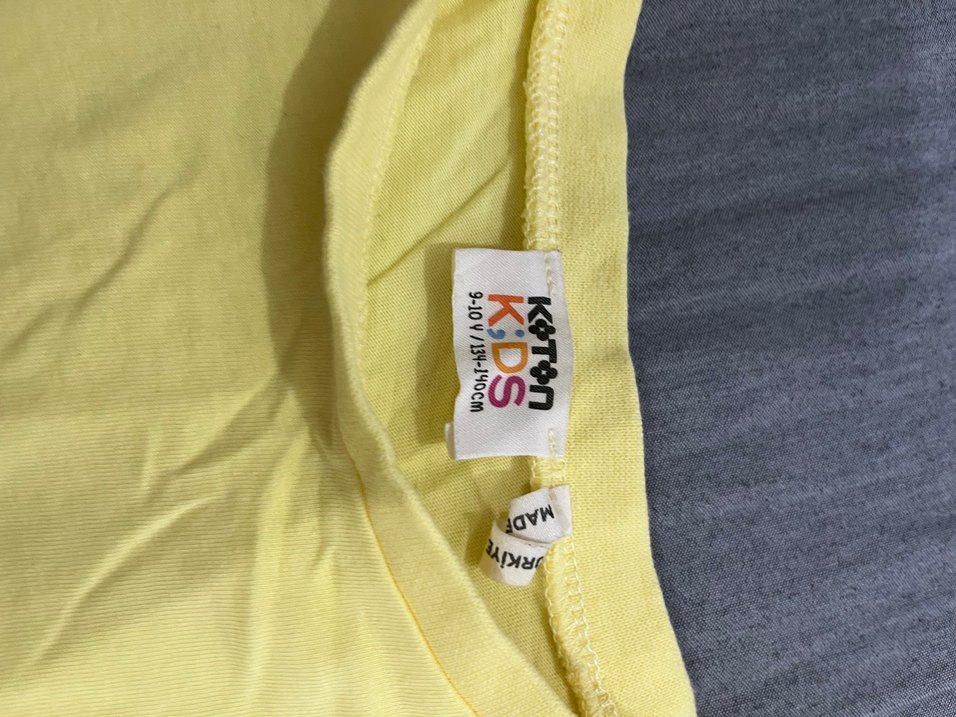 Sarı Pastel Renkli Çocuk Atlet - Görsel 3