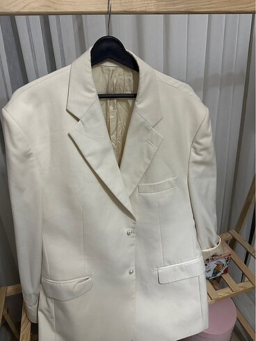 42 Beden beyaz Renk Vintage ceket