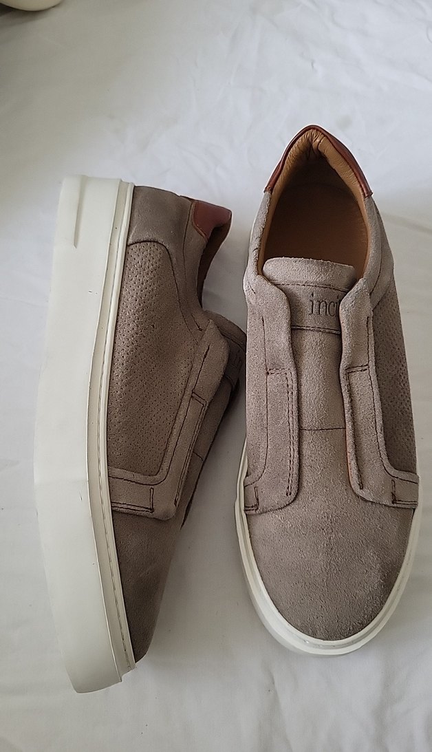 inci Bej Gri Süet Erkek Günlük Ayakkabı - Görsel 2