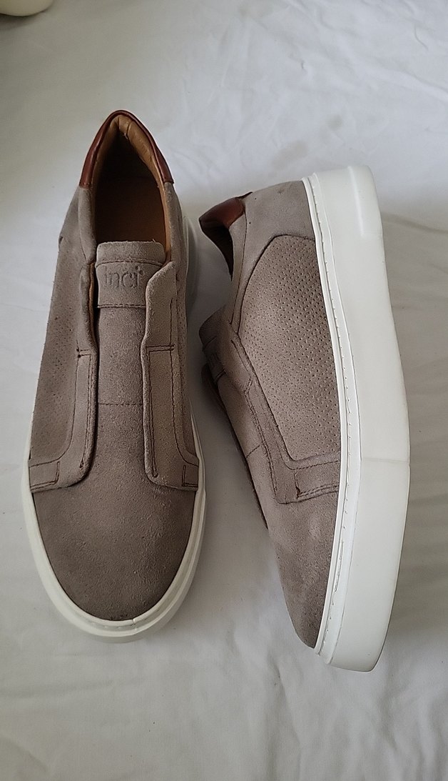 inci Bej Gri Süet Erkek Günlük Ayakkabı - Görsel 3