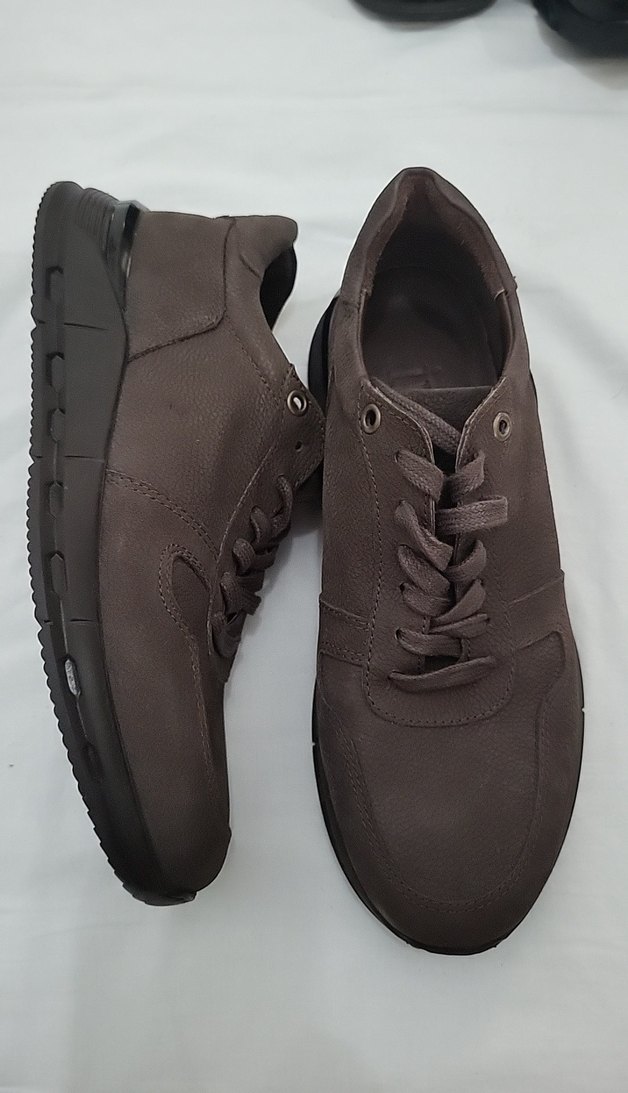 Kahverengi Süet Erkek Spor Ayakkabı inci - Görsel 2