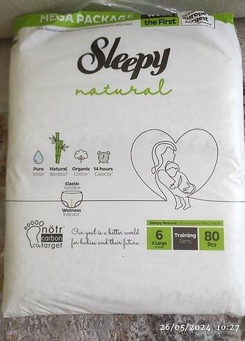 6 Beden: 16+ kg Beden Sleepy külot bez