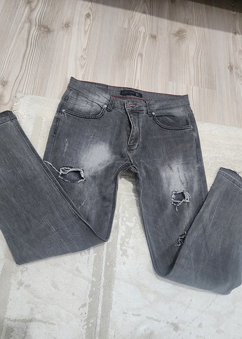 zarar kot pantolon dar kesim Kadın Denim Jean - Görsel 9