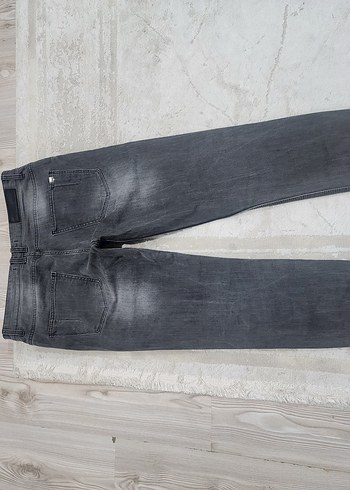 zarar kot pantolon dar kesim Kadın Denim Jean - Görsel 3