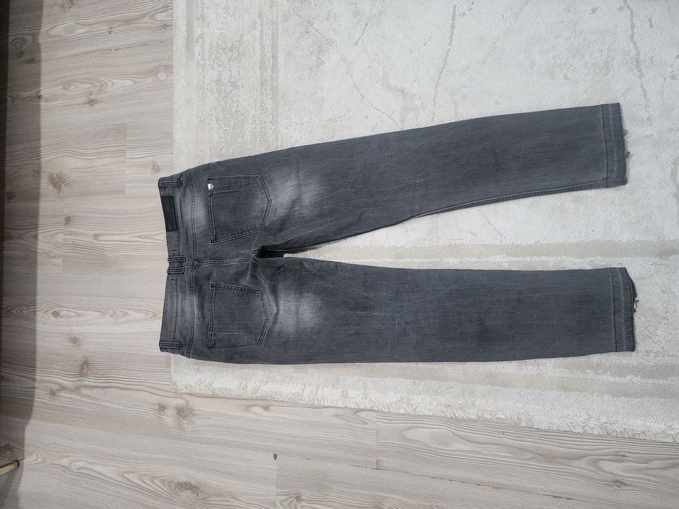 zarar kot pantolon dar kesim Kadın Denim Jean - Görsel 3