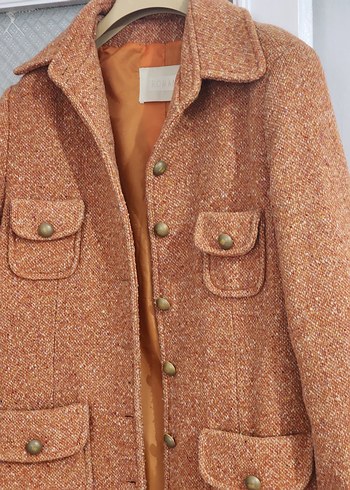 Düğmeli Cepli  Kaban - Görsel 7