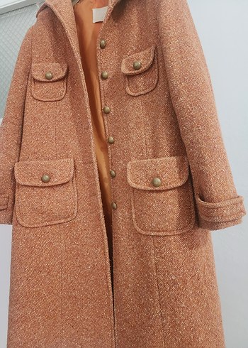 Düğmeli Cepli  Kaban - Görsel 4