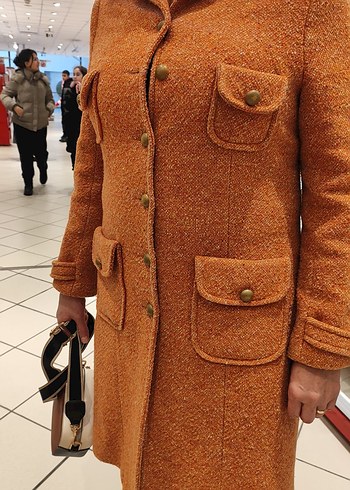 Düğmeli Cepli  Kaban - Görsel 14