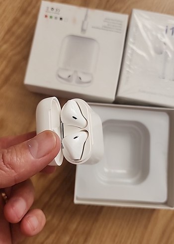 Beyaz i12 Kablosuz Bluetooth Kulaklık - Görsel 2