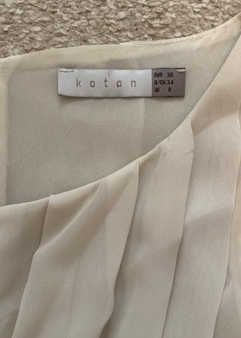 Koton tek parça Elbise etek kısmı saten - Görsel 8