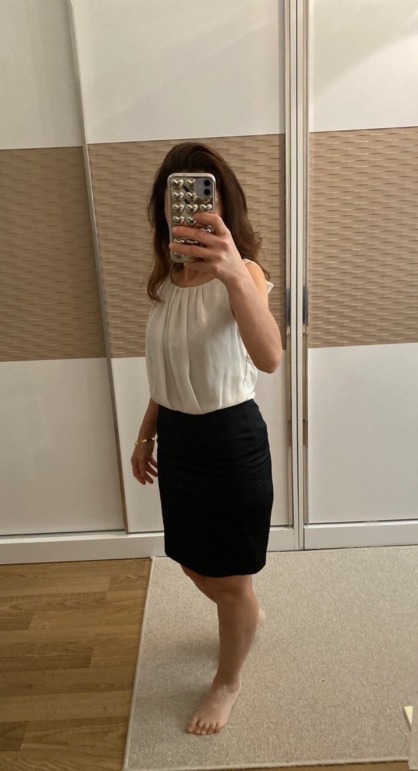 Koton tek parça Elbise etek kısmı saten - Görsel 2