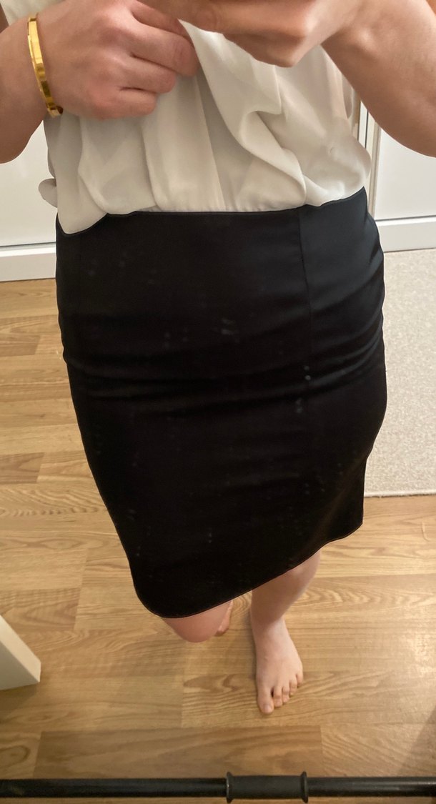 Koton tek parça Elbise etek kısmı saten - Görsel 4