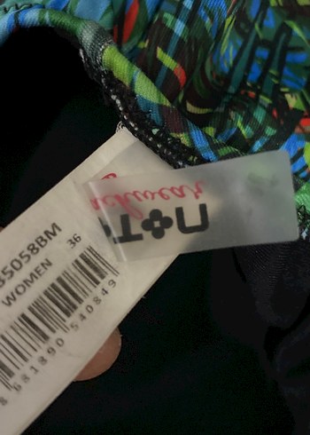 Kadın Çok Renkli Fermuarlı Mayo - Görsel 3