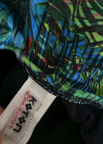 Kadın Çok Renkli Fermuarlı Mayo - Görsel 2