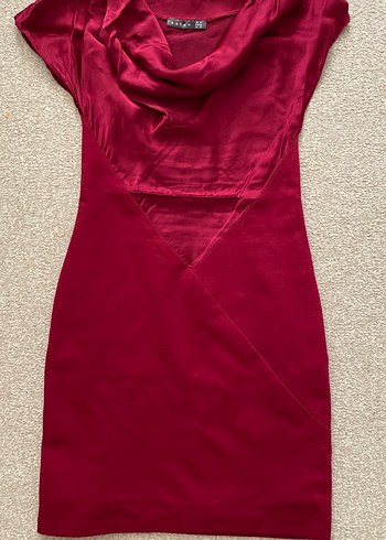 Elbise Koton marka Bordo Renkli elbise 36-38 beden - Görsel 2