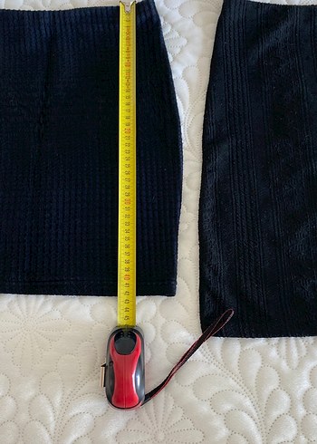 Etek Siyah, Elastik Bel, Midi Boy triko etek - Görsel 3