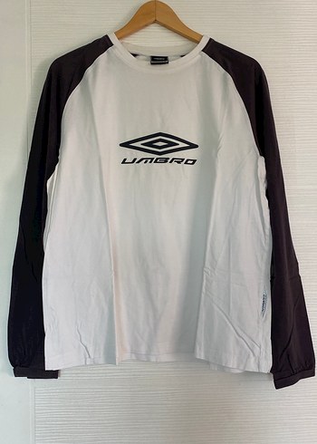 Umberto Giannini Umbro Beyaz Siyah Uzun Kollu Spor Tisort